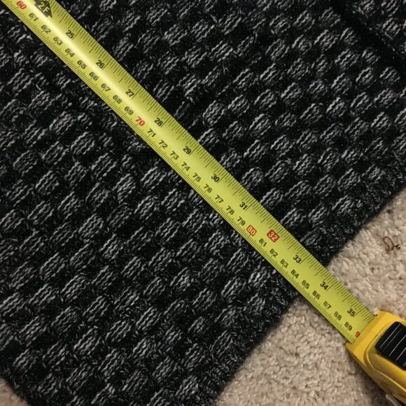 MaxSport Heavy Cozy Checkered Long Open Sweater Cardigan - Picture 16 of 16